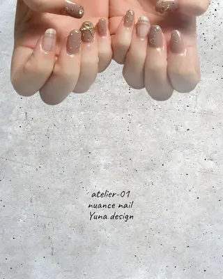 ネイル 🩵atelier- 01 優奈🩵のネイルデザイン