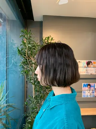 ショート カラー パーマ ヘアアレンジ 佐藤 実咲のヘアスタイル