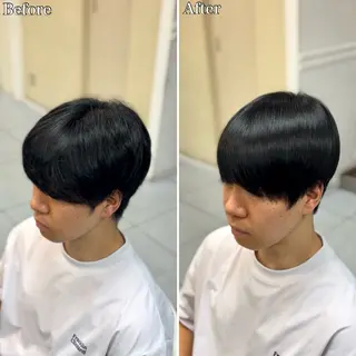 ショート パーマ メンズ 🔮メンズ縮毛矯正 毛流れパーマ💎竹永のヘアスタイル