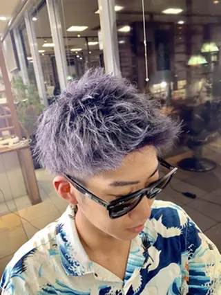 ショート カラー メンズ 山口 寛生のヘアスタイル