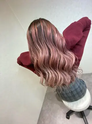 ロング カラー ムトウセイマ/艶髪 /艶ケアWブリーチのヘアスタイル