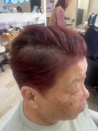 ショート カラー ルプラボウ 石黒よう子のヘアスタイル