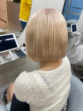 ショート カラー 新宿/韓国ヘア 中明度カラー/かやのヘアスタイル