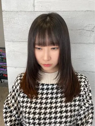 セミロング 上福大翔 【美髪縮毛矯正】のヘアスタイル