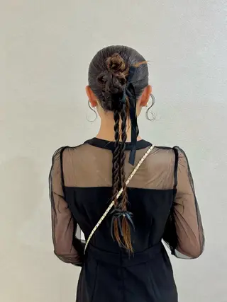 ヘアアレンジ 名駅セット/オトナ 女子🦋Wakanaのヘアスタイル