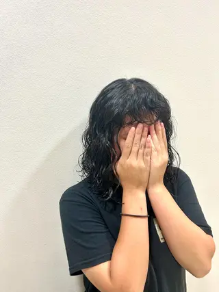 セミロング パーマ 鎌倉/メンズ/外国人 風パーマ/ﾐﾕｳのヘアスタイル