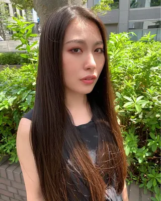 ロング ヘアアレンジ 髪質改善/縮毛矯正 艶カラー/珠聡のヘアスタイル