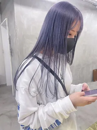 ロング カラー パーマ ヘアアレンジ メンズ ハイトーン/レイヤー 🌸さくらのヘアスタイル