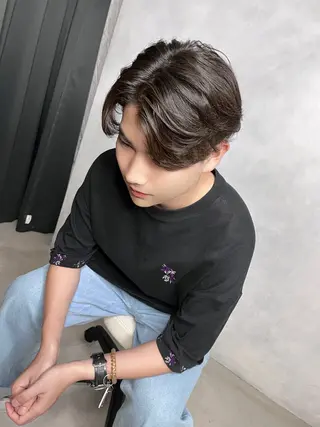 パーマ メンズ 大阪韓国メンズ特化 LUNAのヘアスタイル