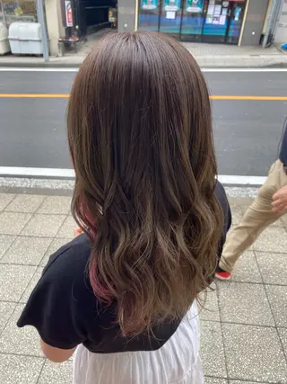 ミディアム カラー 透明感カラー/韓国 ヘア🩶yuri🩵のヘアスタイル