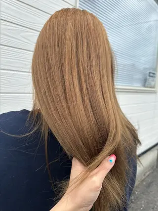 セミロング 半田 知穂のヘアスタイル