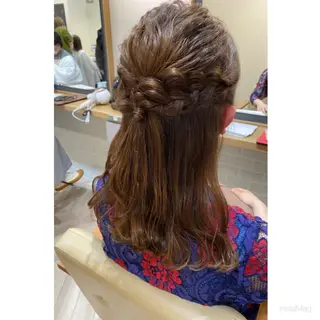ロング ヘアアレンジ 岩間 香純のヘアスタイル