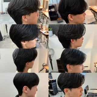 パーマ メンズ 韓国スタイル特化 ニュアンスパーマ下田のヘアスタイル
