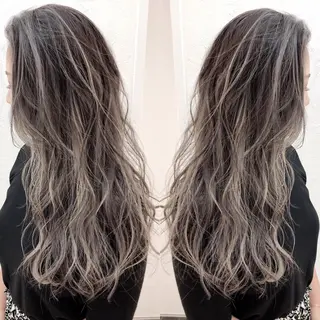 ロング カラー パーマ ヘアアレンジ 髪質改善専門店 エイジングケアのヘアスタイル