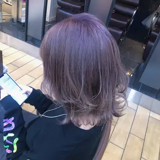 ミディアム カラー 朝の準備が楽になる レイヤー🎀Macoのヘアスタイル
