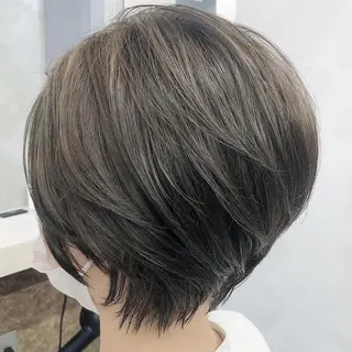 ショート 🌟髪質改善ケアカラ ー美髪縮毛矯正y🌟のヘアスタイル