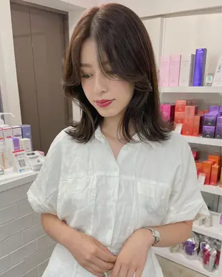 ミディアム 韓国風/髪質改善 赤み消し✨junkiのヘアスタイル