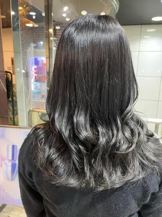 セミロング カラー 💖デザインカラー/ タダ ハナカ💖のヘアスタイル