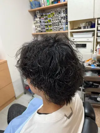 ロング パーマ メンズ COIFFURE DOUX(コアフィールドゥ)所属・✂︎men's hair✂︎立石亮のヘアスタイル