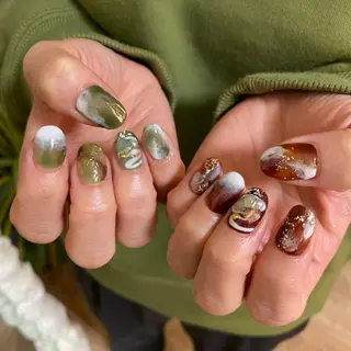 ネイル Amber21.所属・Nagahama Akariのネイルデザイン