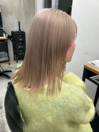 ミディアム カラー 🧸艶々韓国ヘア 🧁mizunaのヘアスタイル