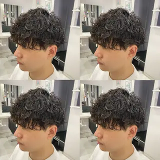 ミディアム パーマ メンズ 🟣メンズパーマ 川端 永遠🟣のヘアスタイル