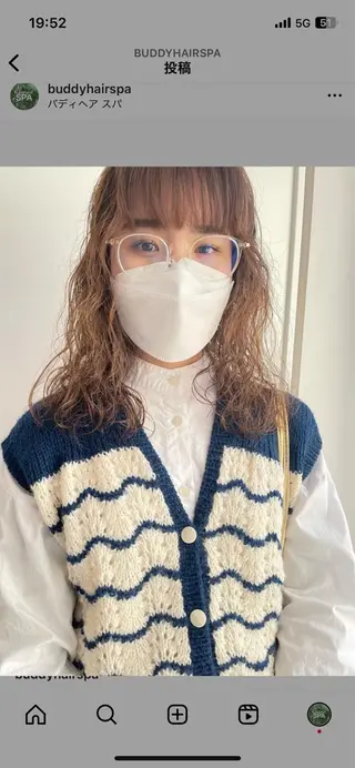 ロング パーマ トヨシマ シュウトのヘアスタイル