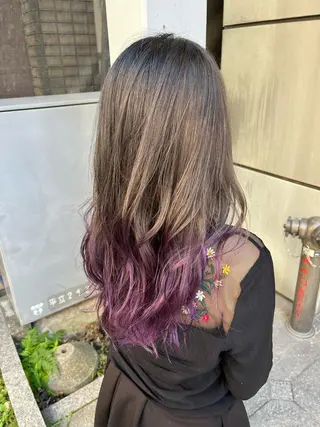 セミロング カラー 🦩レイヤー|透明感 カラー🦩makoのヘアスタイル