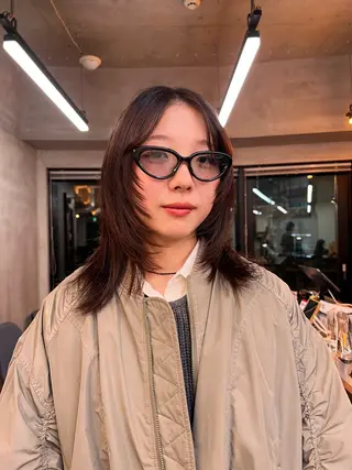 セミロング siki cooper所属・横浜カットモデル/ amiのヘアスタイル