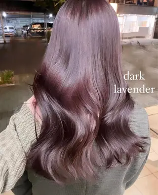 セミロング カラー SALOWIN 栄所属・河西 彩香/ブリーチカラーのヘアスタイル