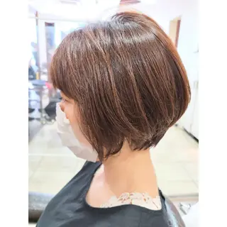 ショート カラー ブリーチ、デザイン  カラー福士直矢のヘアスタイル