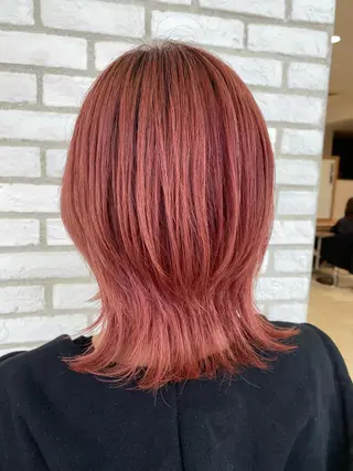 ミディアム カラー 🩵波巻き／ツイスパ HARU💎のヘアスタイル