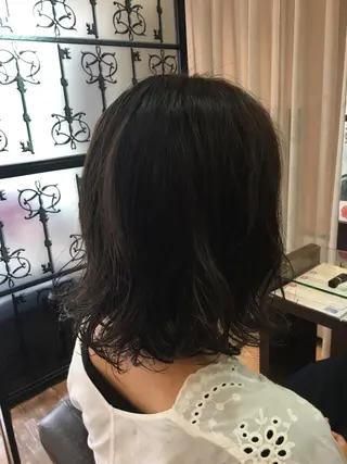 ミディアム 【寺田町】ソリハシ アキラのヘアスタイル