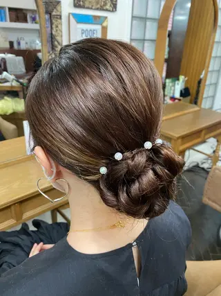 セミロング ヘアアレンジ 💖ハイライト/ハイ トーン💖MIKIのヘアスタイル