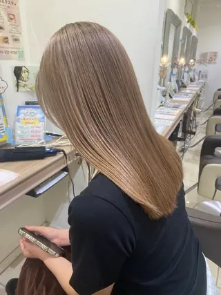 セミロング 永田 晃大のヘアスタイル