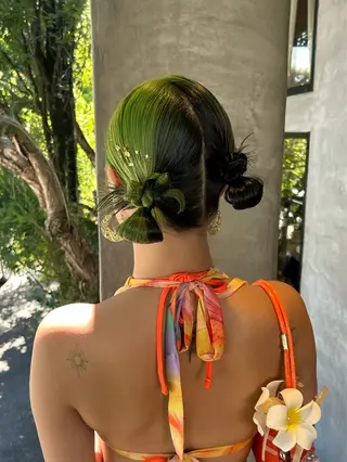 セミロング ヘアアレンジ lapis / soraのヘアスタイル