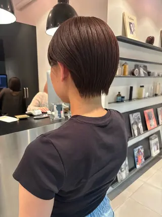 ショート riria/ボブ /ブラウンカラー🎀のヘアスタイル