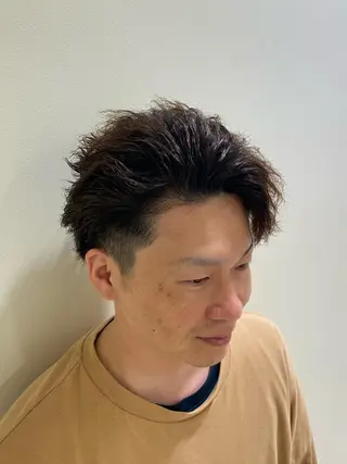 ロング パーマ メンズ 高垣 大輔のヘアスタイル