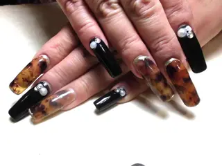 ロング ネイル ネイルサロン Cureのネイルデザイン