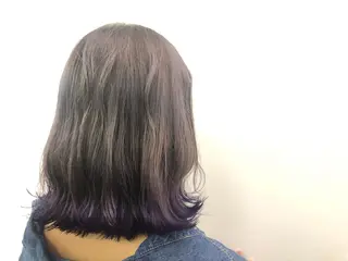 ミディアム カラー メンズ レイヤー ウルフ 弓木啓輔のヘアスタイル