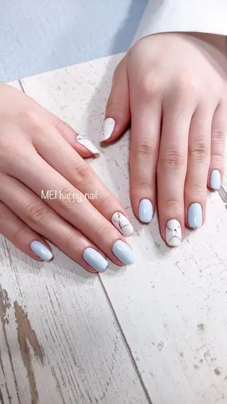 ネイル 北浦和 自爪育成ケアのネイルデザイン