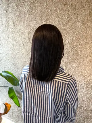 ミディアム うる艶/髪質改善/ 透明感カラー/toaのヘアスタイル