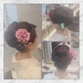 ロング ヘアアレンジ ヘアセット/着付け 𓇼 松本 夏美𓇼のヘアスタイル