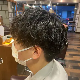 パーマ メンズ ふるはし みなのヘアスタイル