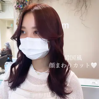 セミロング ブリーチなしWカラー 🎀韓国ヘア/amiのヘアスタイル