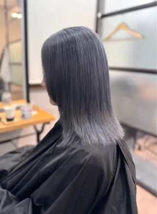 セミロング ブリーチ／デザイン／ 🫟Rurika🫟のヘアスタイル