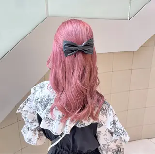 セミロング 【韓国艶カラー🎀】 添田 菜摘のヘアスタイル