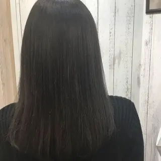 セミロング カラー パーマ 金崎 新吾のヘアスタイル