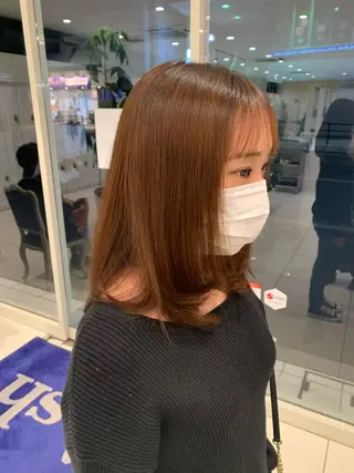 セミロング 金澤 夏海のヘアスタイル