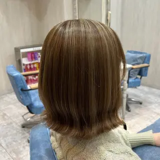 ミディアム カラー 🫧透け感⋆艶髪💎 山口アヤカのヘアスタイル